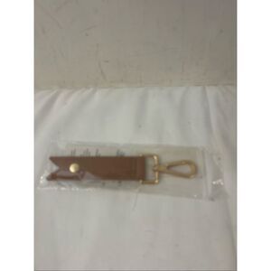 new 31 Thirty-one carmel‎ smooth pebble brown key chain discontinued replacement